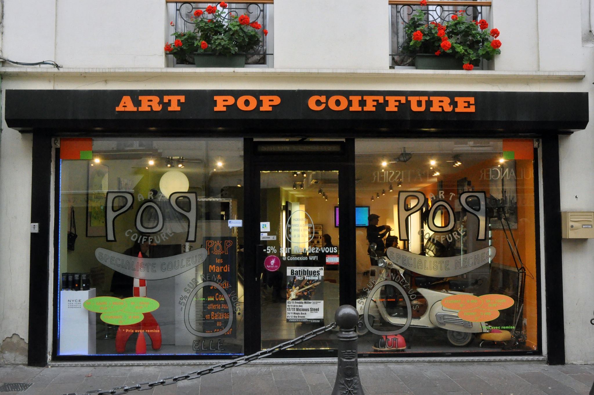 photo salon art pop coiffure poissy